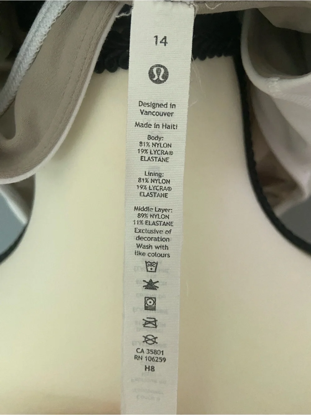 lululemon athletica cropped white